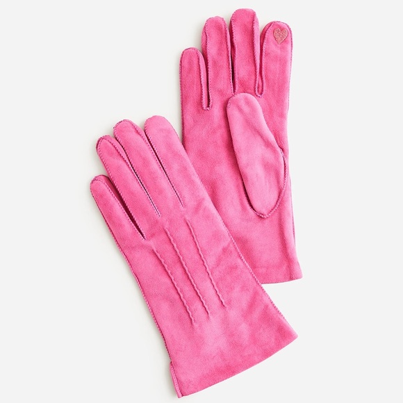 J. Crew Accessories - ❤️NWT J. Crew Suede Gloves with Cashmere Lining | S
